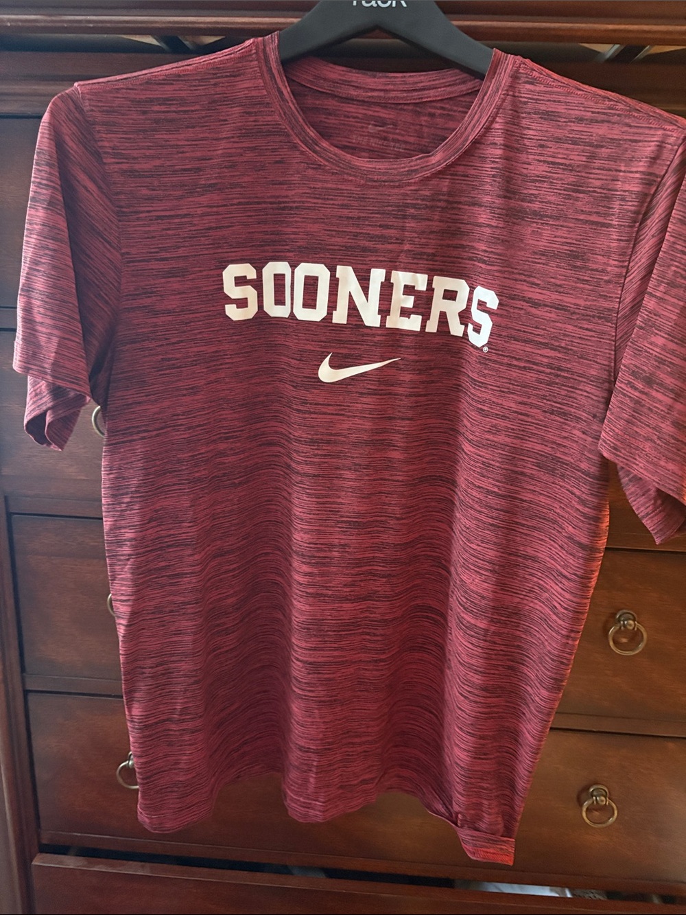 Nike crimson Heather Sooners Graphic Tee